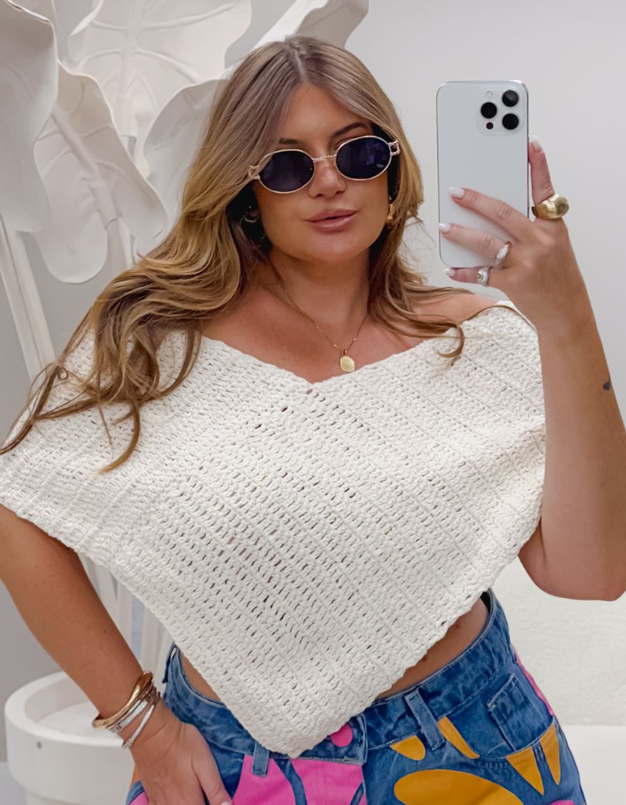 Blusa Tricot Power Bloom