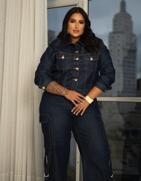 Jaqueta Jeans Dark Blue
