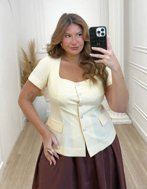 Blusa Colete Euro Trend
