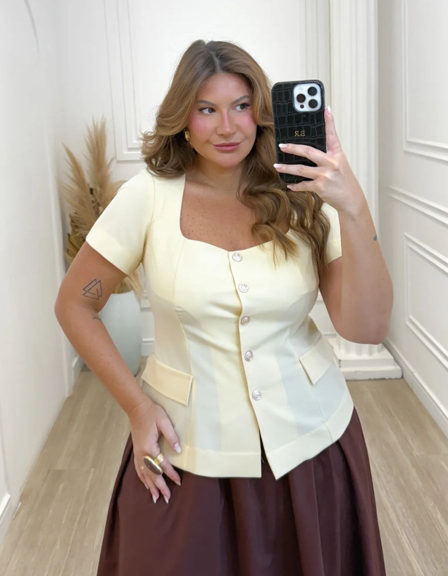 Blusa Colete Euro Trend