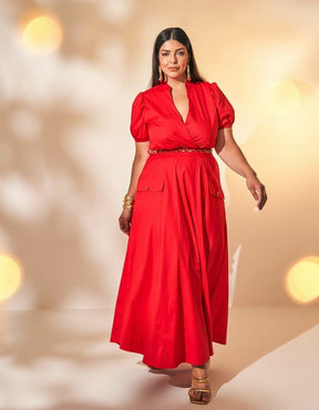 Vestido Tricoline Estrela Guia
