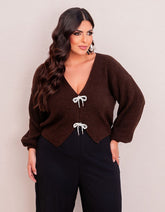 Blusa Laço Tricot