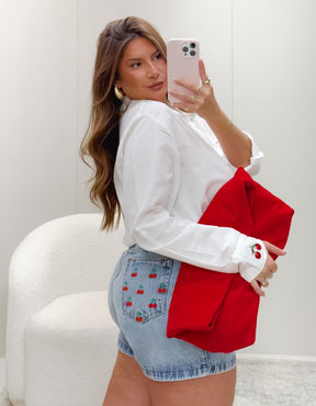 Shorts Jeans Cherry