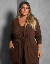 Cardigan com Cropped