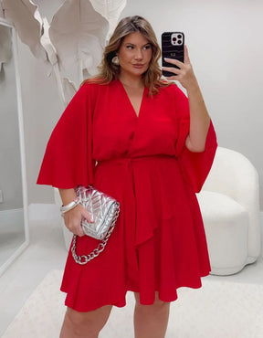 Vestido Curto Fluido Áurea