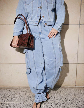 Calça Cargo Jeans Signature