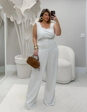 Calça Cargo Linho Nobre