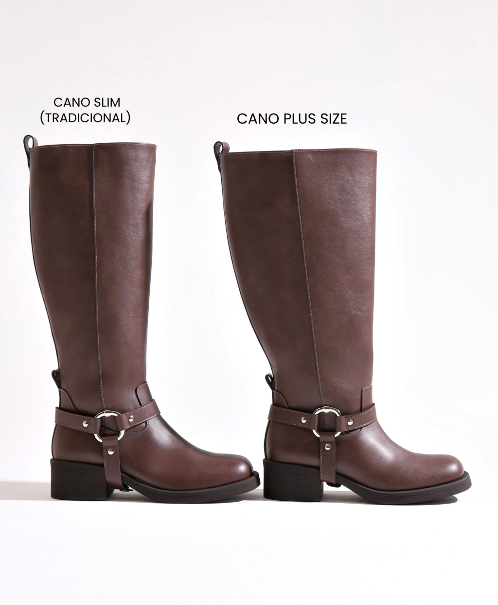 Bota Cano Plus New Biker Classic Marrom