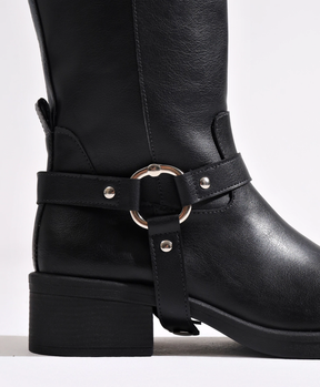Bota Cano Plus New Biker Classic Preta