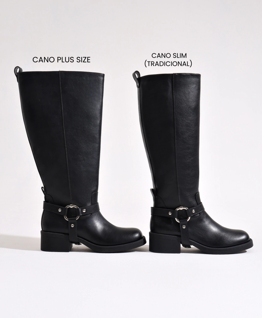 Bota Cano Plus New Biker Classic Preta