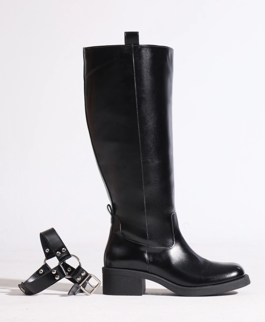 Bota Biker Cano Plus Preta