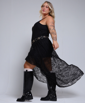 Bota Biker Cano Plus Preta