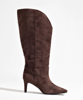 Bota Cano Plus Com Recorte V Marrom