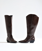 Bota Cano Plus Western Marrom Café