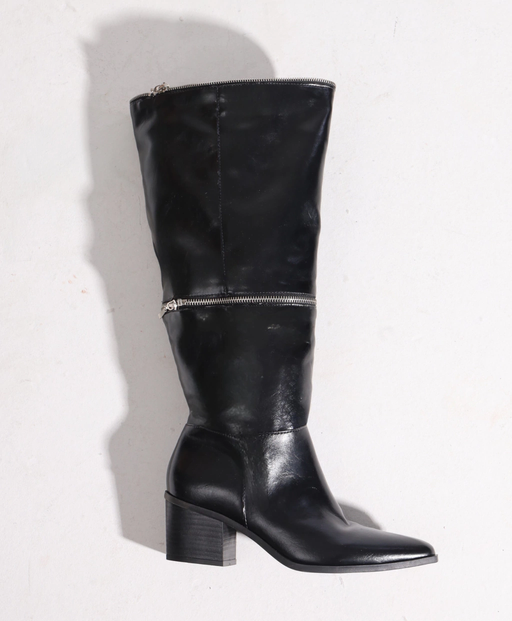 Bota Cano Plus Size 4 em 1 Preta