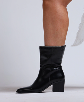 Bota Cano Plus Size 4 em 1 Preta