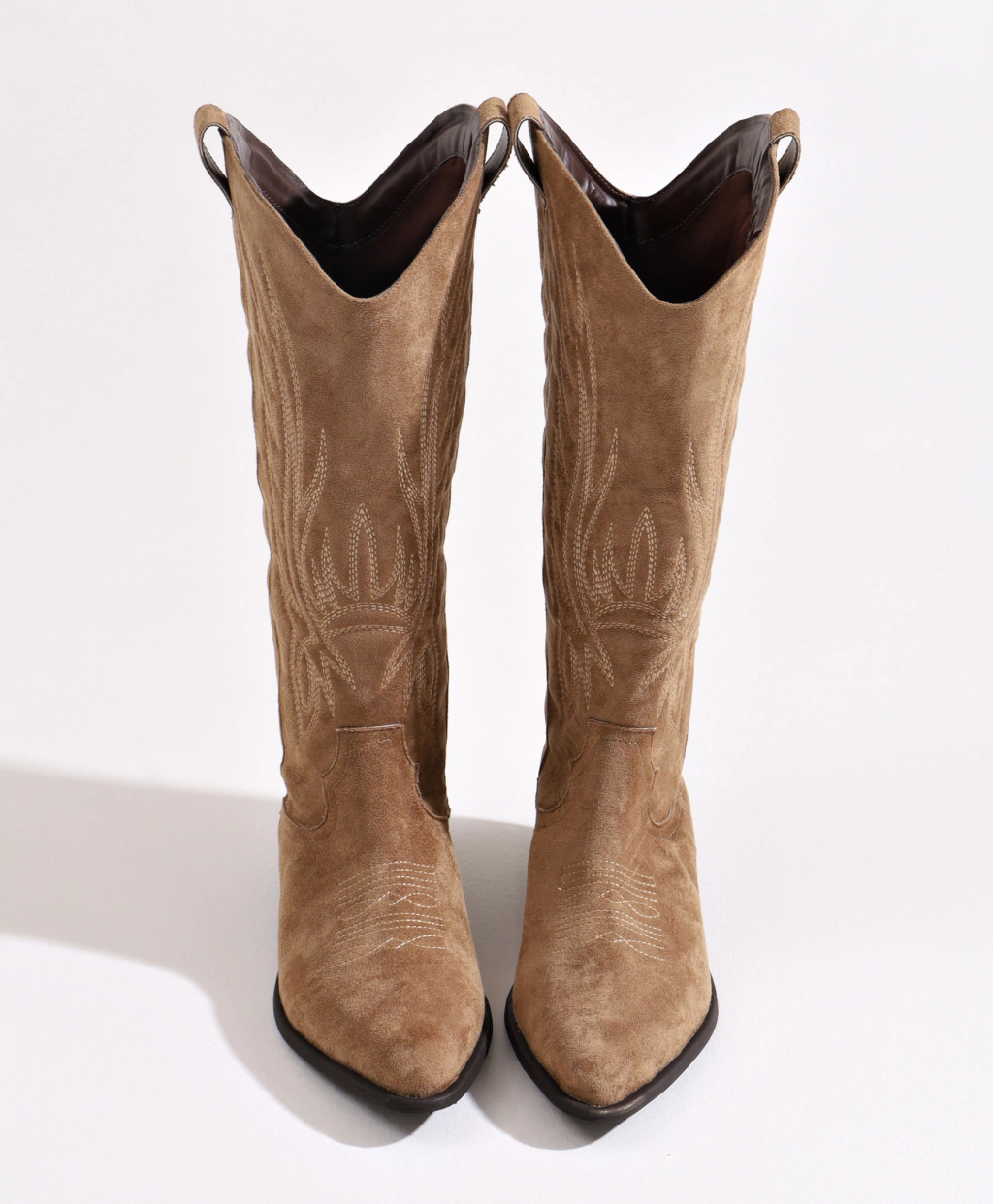 Bota Country Cano Curto Marrom Clara