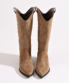 Bota Country Cano Curto Marrom Clara