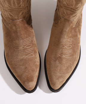 Bota Country Cano Curto Marrom Clara