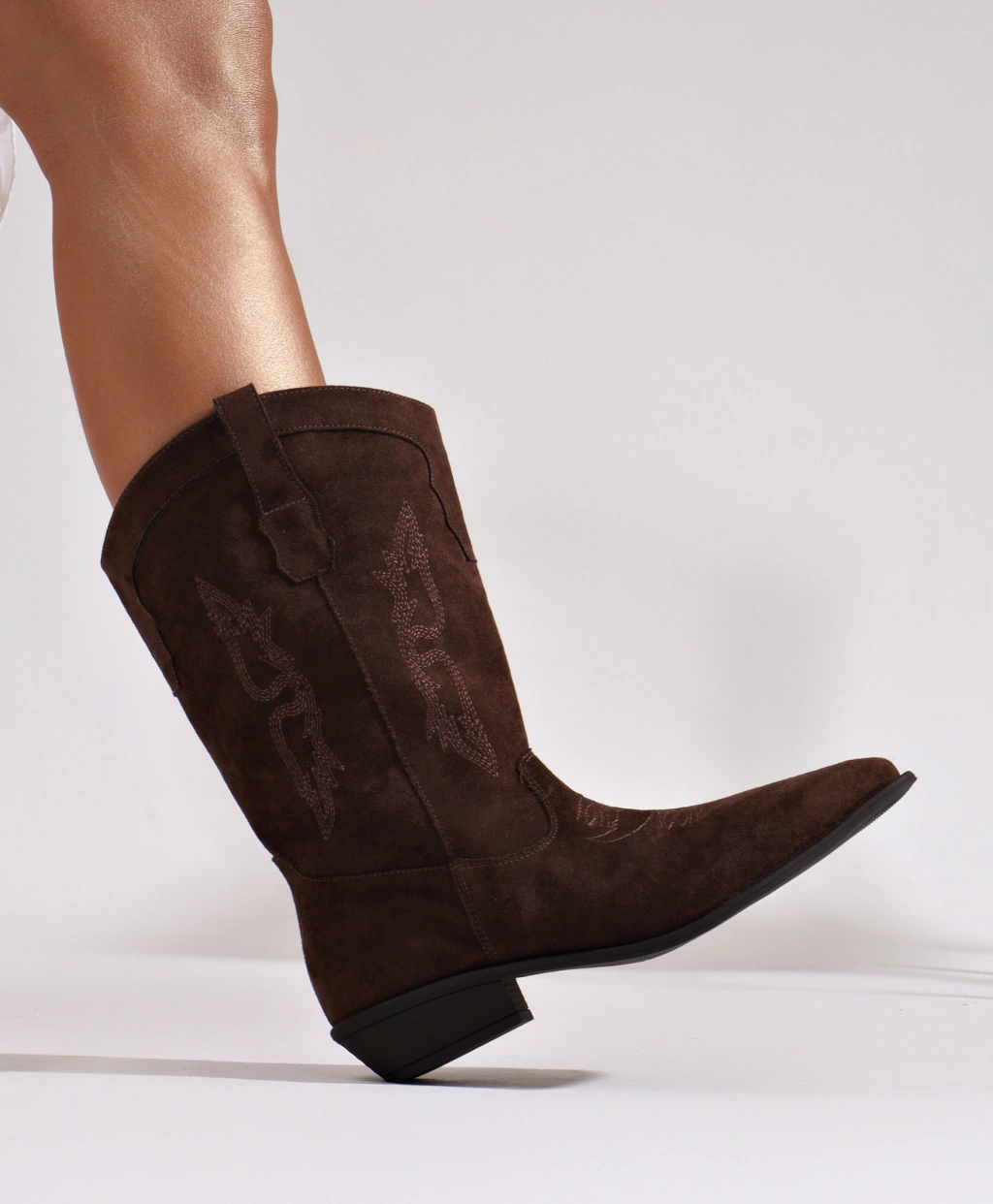 Bota Country Cano Curto Marrom