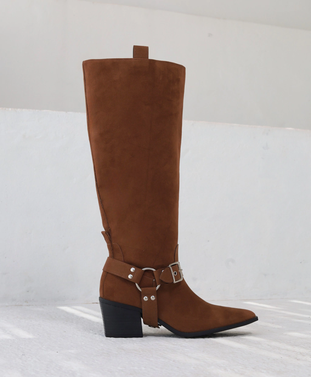 Bota Cano Plus Acamurçada Marrom