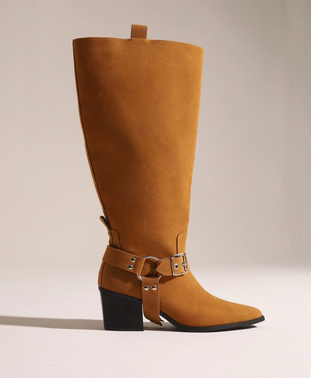 Bota Cano Plus Acamurçada Marrom Conhaque