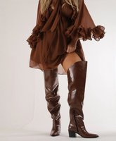 Bota Over The Knee Marrom