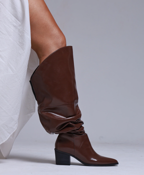 Bota Over The Knee Marrom
