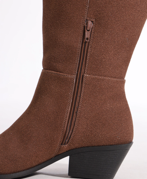 Bota Cano Plus Western Acamurçada Marrom