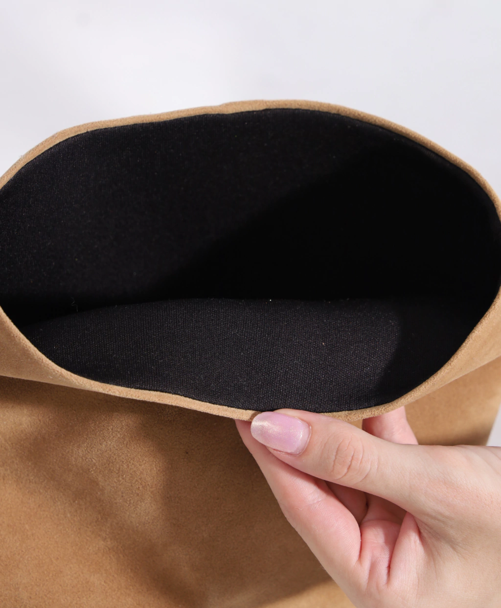 Bota Slouchy Camurça Marrom Claro